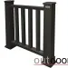 Ограждение из ДПК Outdoor Классик 3D STORM чёрный купить в Комсомольск-на-Амуре