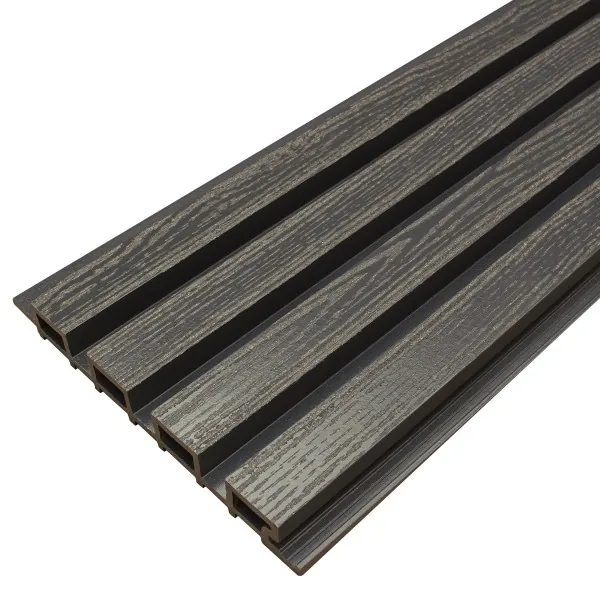 Фасадная доска из ДПК Faynag Wood Рейка Мокрый Асфальт купить в Комсомольск-на-Амуре