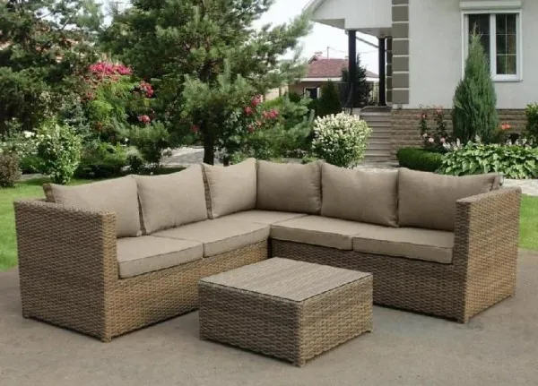 Комплект мебели AFINA плетеной из иск. ротанга YR825B Beige купить в Комсомольск-на-Амуре