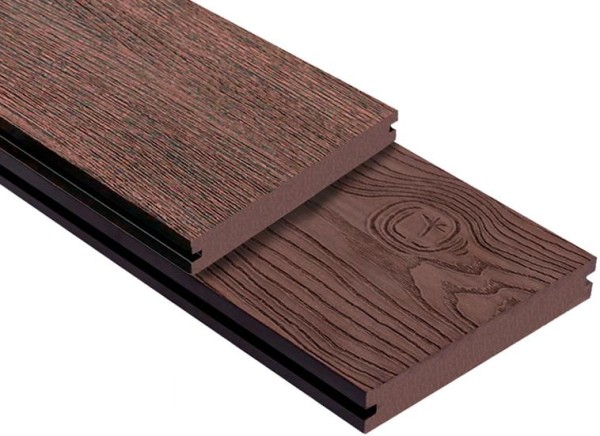 Террасная доска ДПК Outdoor 3D полнотелая STORM/OCEAN BROWN коричневая микс купить в Комсомольск-на-Амуре