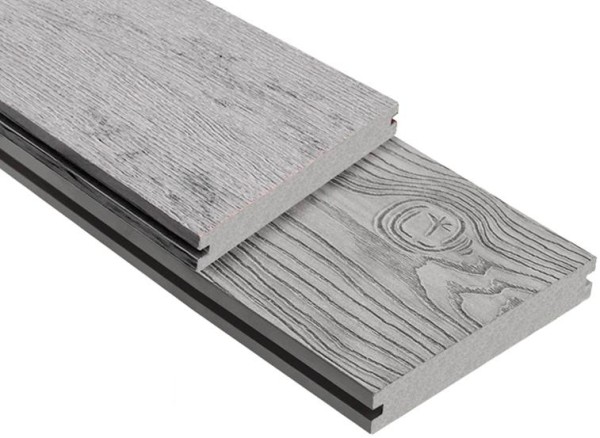 Террасная доска ДПК Outdoor 3D полнотелая STORM/OCEAN GREY серая микс купить в Комсомольск-на-Амуре