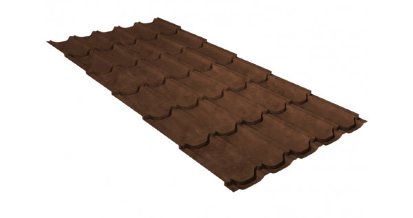 Металлочерепица квинта плюс GL 0,5 Safari Twincolor Brown купить в Комсомольск-на-Амуре