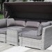 Диван-Трансформер AFINA плетеный из иск. ротанга AFM-320G Grey купить в Комсомольск-на-Амуре