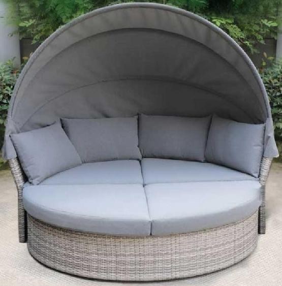 Диван-Трансформер AFINA плетеный из иск. ротанга AFM-325G Grey купить в Комсомольск-на-Амуре