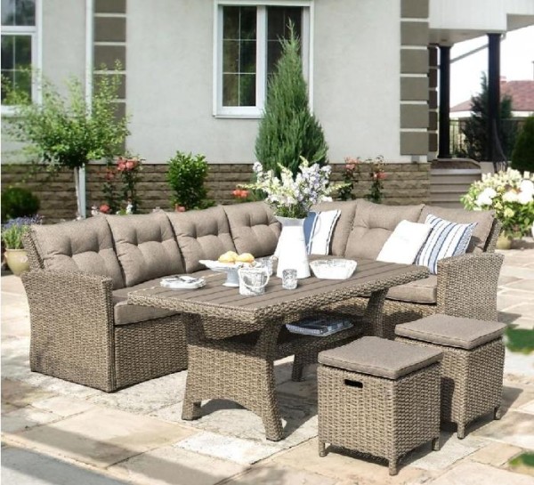 Комплект мебели AFINA плетеной из иск. ротанга AFM-307B Beige купить в Комсомольск-на-Амуре