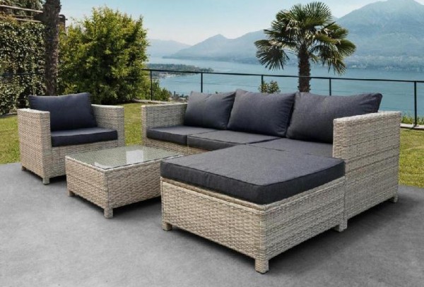 Комплект мебели AFINA плетеной из иск. ротанга YR821G Grey/Grey купить в Комсомольск-на-Амуре