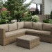 Комплект мебели AFINA плетеной из иск. ротанга YR825B Beige купить в Комсомольск-на-Амуре