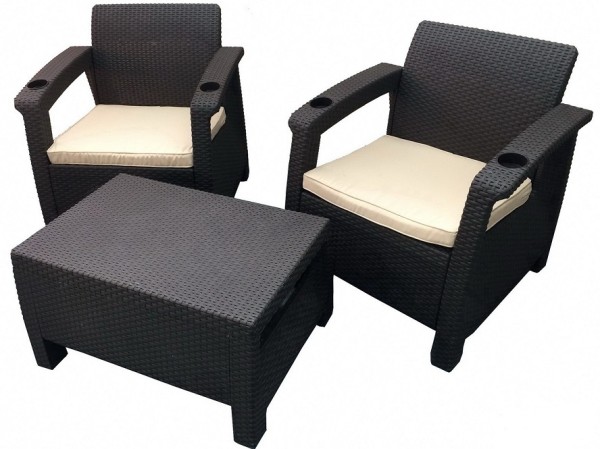 Комплект Yalta Balcony Set венге купить в Комсомольск-на-Амуре