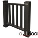 Ограждение из ДПК Outdoor Классик 3D STORM чёрный купить в Комсомольск-на-Амуре
