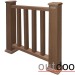 Ограждение из ДПК Outdoor Классик 3D STORM коричневый микс купить в Комсомольск-на-Амуре