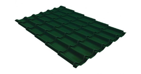 Металлочерепица классик 0,5 Satin RAL 6005 зеленый мох купить в Комсомольск-на-Амуре