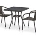 Комплект плетеной мебели AFINA из иск. ротанга T282BNT/Y137C-W53 Brown 2Pcs купить в Комсомольск-на-Амуре