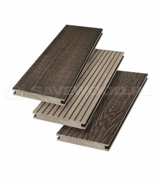 Террасная доска SW Fraxinus (R) полнотелая «SaveWood» Темно-коричневый купить в Комсомольск-на-Амуре