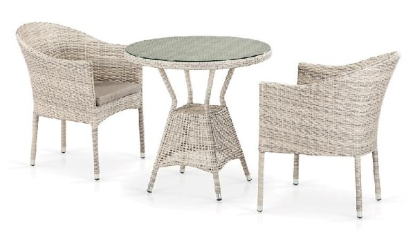 Комплект плетеной мебели AFINA из иск. ротанга T705ANT/Y350-W85 Latte 2Pcs купить в Комсомольск-на-Амуре