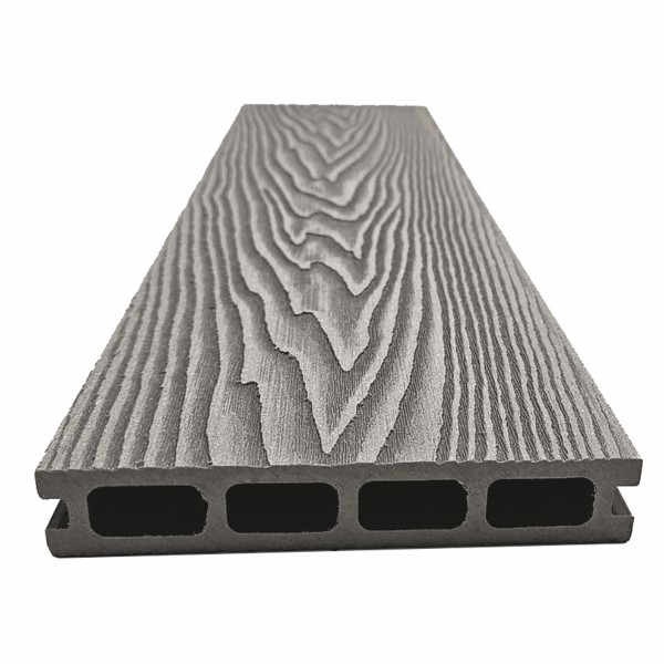 Террасная доская ДПК NanoWood Double 3D Серый купить в Комсомольск-на-Амуре