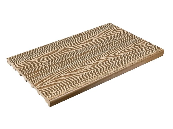 Ступень полнотелая из ДПК Deckart Step 3D Орех купить в Комсомольск-на-Амуре