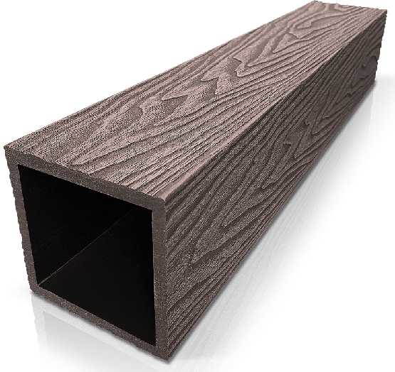Столб ДПК 3D GardenParkett фактура дерева Венге купить в Комсомольск-на-Амуре