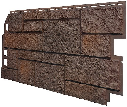 Фасадная панель VOX Sandstone (Сандстоун) темно коричневый купить в Комсомольск-на-Амуре