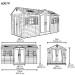 Сарай пластиковый LifeTime 15x8 DD купить в Комсомольск-на-Амуре