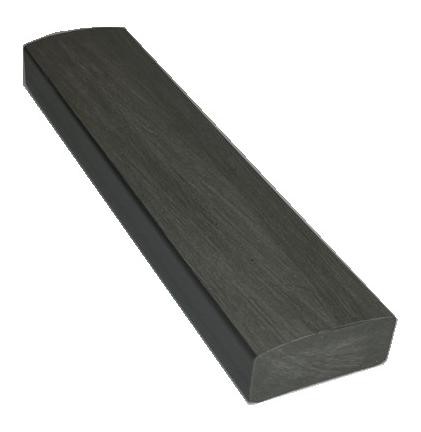 Лавочный брус Ecodecking Некст полнотелый брашированный 70х35 графит купить в Комсомольск-на-Амуре