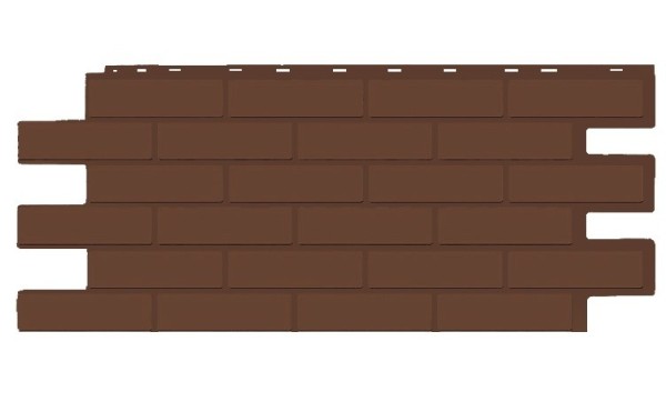 Фасадная панель T-Siding Кирпич Модерн Эко Браун купить в Комсомольск-на-Амуре