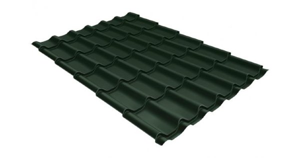 Металлочерепица классик 0,5 Satin RR 11 темно-зеленый купить в Комсомольск-на-Амуре